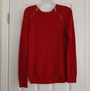 Michael Kors Red Crew Neck Sweater